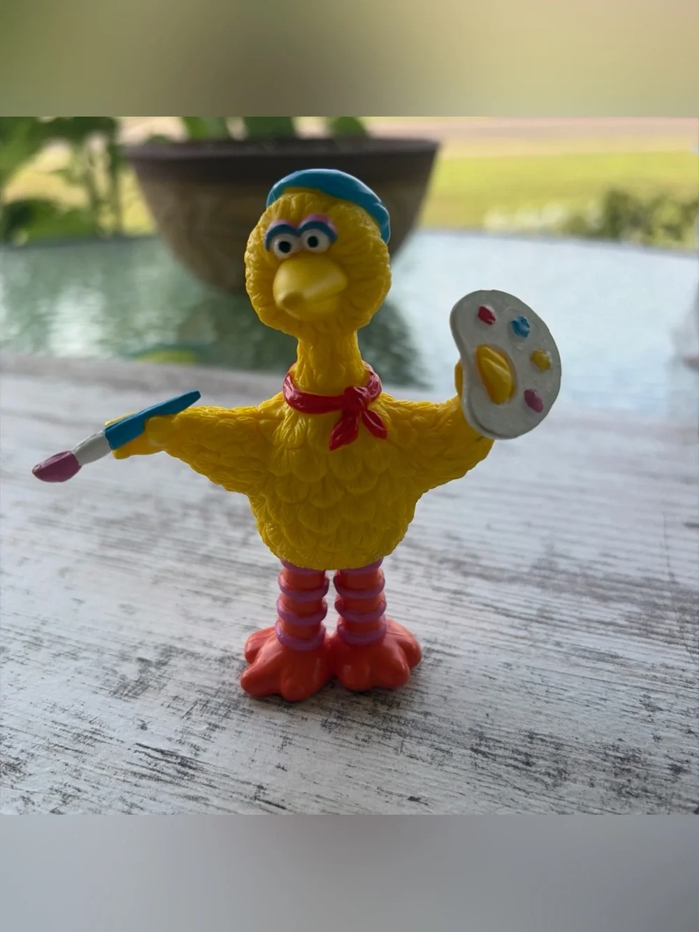 VTG Sesame Street Mini PVC Figurine Set - Yellow Big Bird & Friends